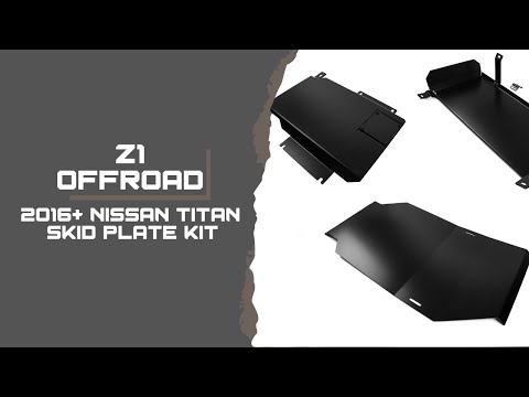 2016+ Nissan Titan Gas Tank Skid Plate by Z1 Off-Road