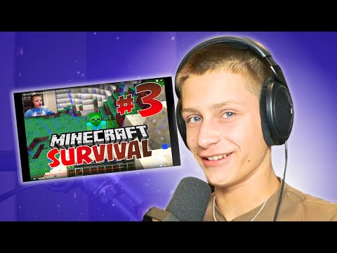 REACTING TO MY FIRST MINECRAFT VIDEO