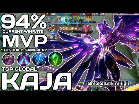 BRUTAL KAJA ONE HIT BEST BUILD 2021 GAMEPLAY by Smoke till im high | TOP GLOBAL KAJA TIPS | MLBB