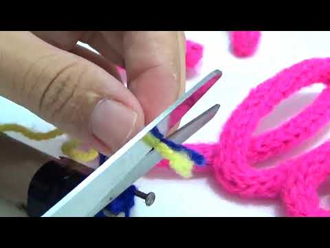 Como fazer  maquina de tricotin caseira gastando menos de 1 real