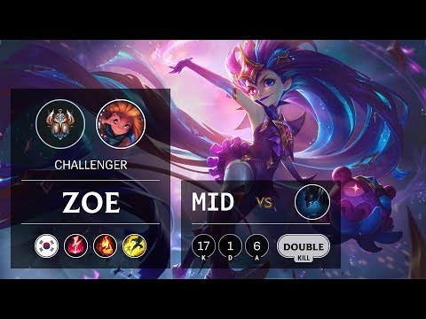 Zoe Mid vs Nocturne - KR Challenger Patch 9.24