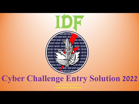 IDF Cyber Challenge Entry Solution  -  פתרון חידת הסייבר של צה"ל את"צ -  2022
