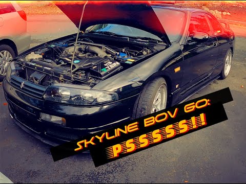 Installing BOV in RB25DET Skyline (TurboSmart) Before and after!