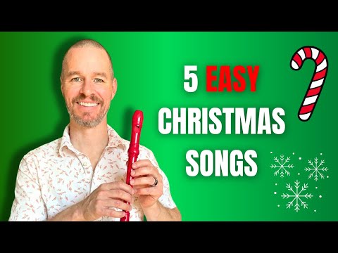Learn 5 Easy Christmas Songs on Recorder Fast! (With Notes and Play Along) #recorder #christmas