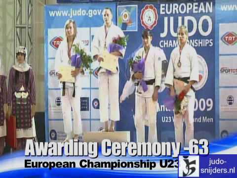 Judo 2009 Antalya: Medal Ceremony [-63kg].