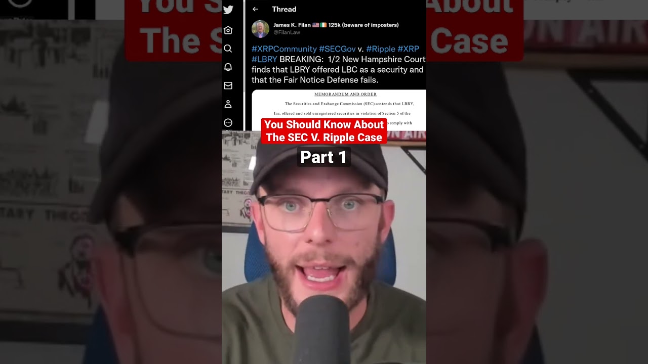 You Should Know This About The SEC V. Ripple Case! PART 1