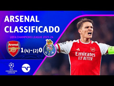 Gols e lances de Arsenal x Porto