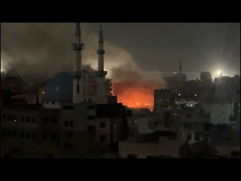 Heavy smoke after night strike on Gaza's Rafah | AFP