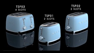 Video of Smeg White 4-Slice Square Toaster 2000W Video of Smeg White 4-Slice Square Toaster 2000W