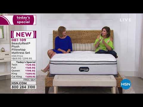 Beautyrest Plush Pillowtop Twin Mattress Set