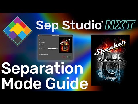 Separation Studio NXT - Separation Mode Guide - Lesson in Seconds