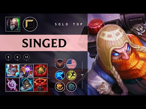 Singed Top vs Shen - NA Grandmaster Patch 25.24