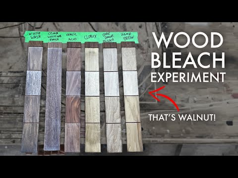 Experimenting with Bleaching Wood