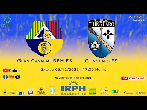 2ª DIV. B FUTSAL 25/26 | Jor. 13 Gran Canaria IRPH FS vs Chinguaro FS