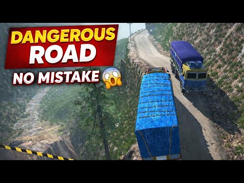 Dangerous Road 😱 | Most Dangerous Mountain Road Driving Game 🚚🚌