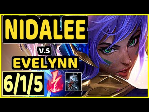 KREOX (NIDALEE) vs EVELYNN - 6/1/5 KDA JUNGLE GAMEPLAY - EUW Ranked GRANDMASTER