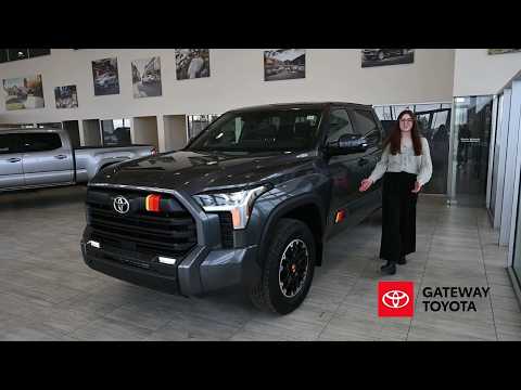 2026 Toyota Tundra 4x4 Crewmax SR in Midnight Black Metallic for sale at Gateway Toyota in Edmonton, AB