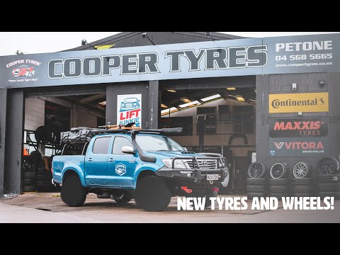 Fitting some new MAXXIS RAZR AT811s AND new wheels on our Hilux!
