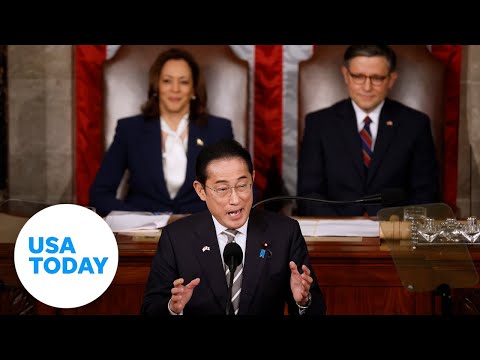 Japan's prime minister praises US support of Ukraine before Congress USA TODAY