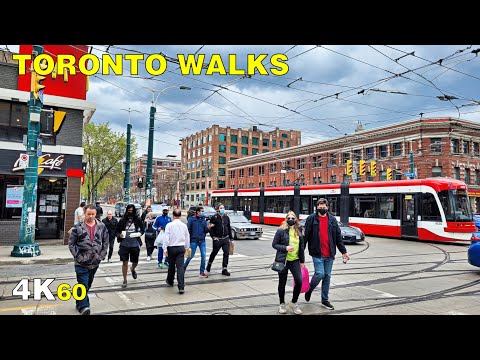 Downtown Toronto Around the Perimeter of Alexandra Park (May 8, 2021)