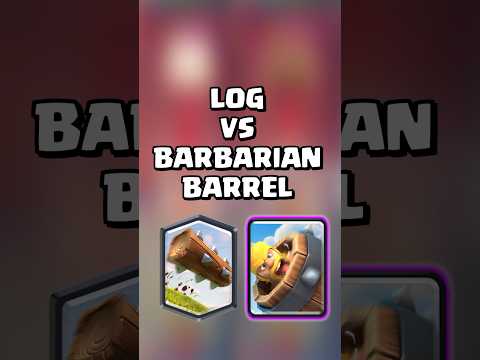 Log VS Barbarian Barrel 🗣️🚀🔥#clashroyale #shorts