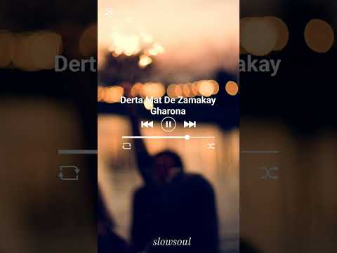 Shah Farooq | Derta Mat De Zamakay Ghrona (Slowed + Reverb) | Khyal Ya Der Kam Qimaty Da | 2025 