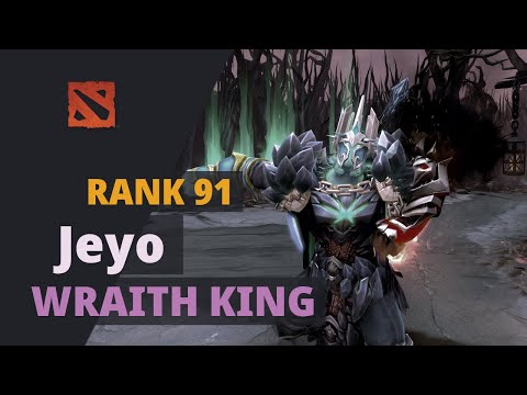 Jeyo (Rank 91) plays Wraith King Dota 2 Full Game