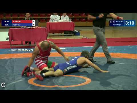 Repechage FS - 62 kg: I. KLEBER (HUN) v. P. PEEV (BUL)