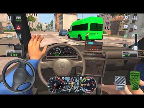 OLD CARS BMW CAB DRIVER 🚔👮‍♀️ City Car Driving Games Android iOS - Taxi Sim 2020 Gameplay