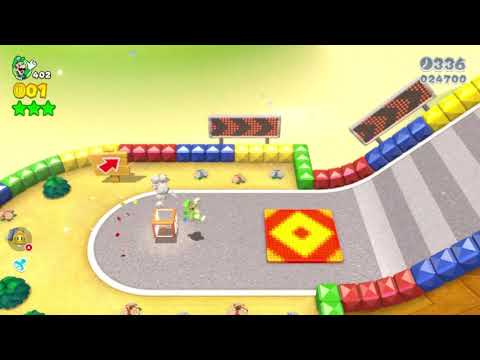 Super Mario 3D World (Switch) 3-6 100% Speedrun - Time: 75
