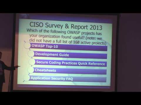 OWASP AppSec EU 2013: OWASP - CISO Guide and CISO report 2013 for managers