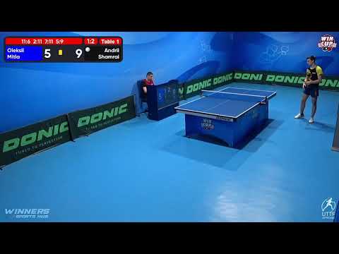 08:30 Oleksii Mitla 1-3 Andrii Shamrai West 1 WIN CUP 09.12.2022 | TABLE TENNIS WINCUP