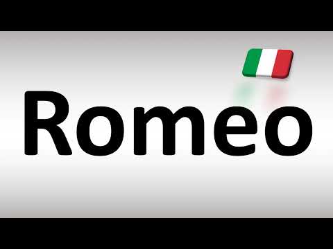 How to Pronounce Romeo in Italian