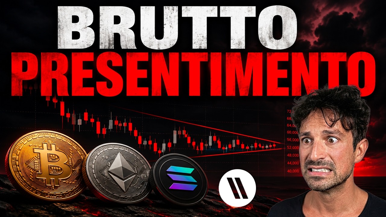 BITCOIN, CRYPTO: HO UN BRUTTO PRESENTIMENTO... (ATTENTO A DOMANI!)
