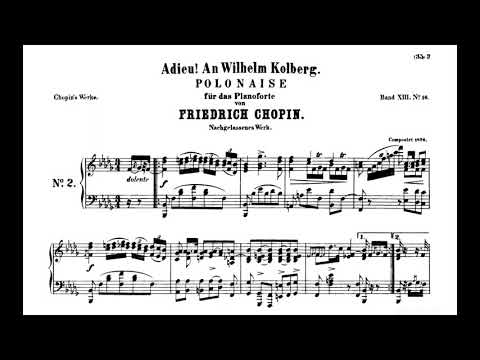 Chopin - Polonaise in B flat minor no.15 B.13 "Adieu" (Stefański)
