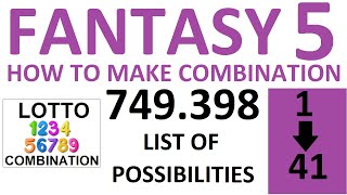 lottoformula.com - Arizona Fantasy 5 Lottery numbers combination