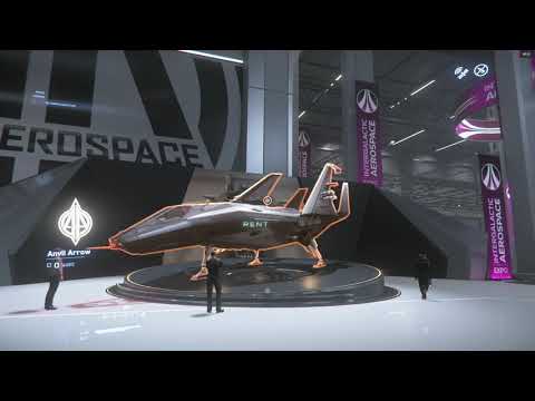 Star Citizen 3.7.2 Expo 2019 Day 1 Anvil - Exploring and how to get there - Anvil Valkyrie