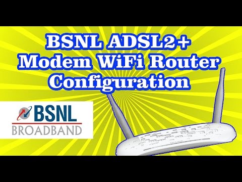 BSNL Broadband TPLINK ADSL2+ wifi Modem Router configuration settings Video