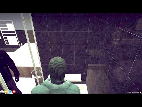 The time when CB walked through the door shower at the Casino