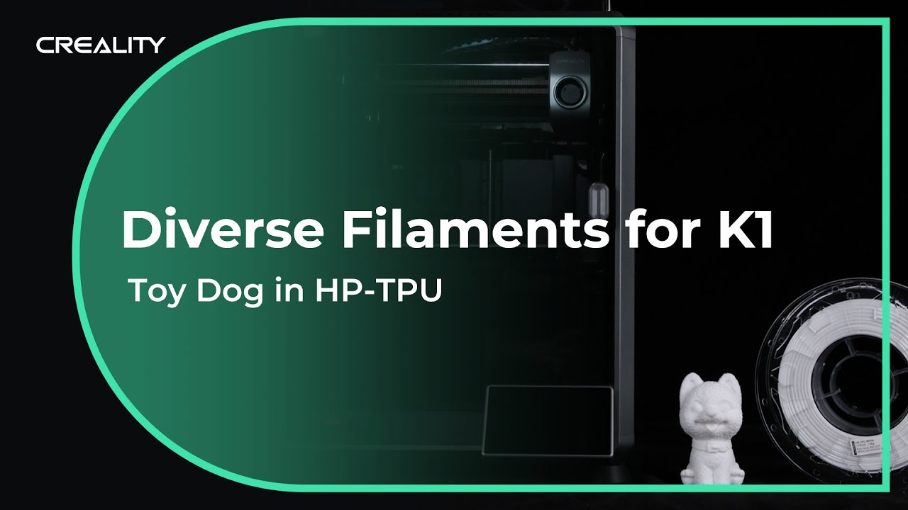 Unmissable Scene: 3D Printed Puppy with TPU Filament Activates K1's Soft Side!!