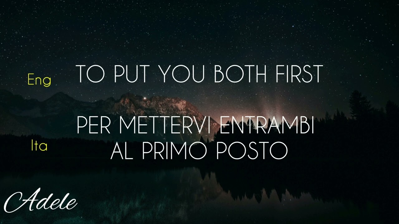 Adele - Easy On Me/ testo con traduzione in italiano