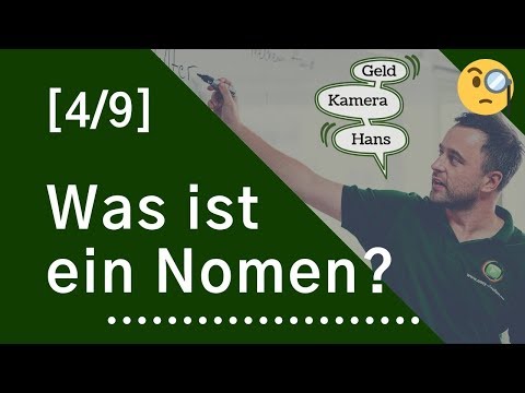 Wortarten [4/9] - Was ist ein Nomen/Substantiv?