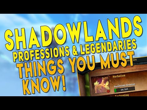 Shadowlands BEST Professions? Legendary Crafting Guide & My Top Profession Picks | WoW Beta