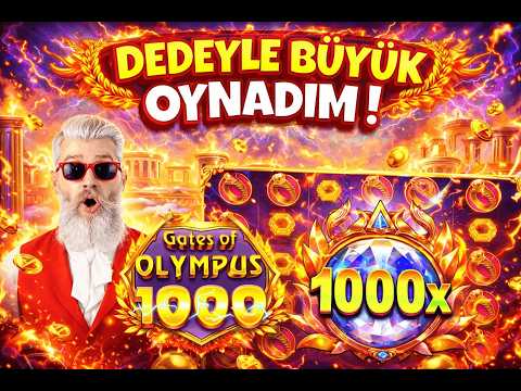 SLOT OYUNLARI  🌟 Gates of Olympus 1000🌟 DEDEYLE BÜYÜK OYNADIM ! #slotlevo #slots