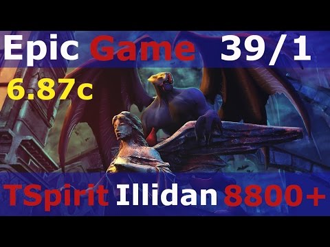 Dota 2 patch 6.87 Night Stalker Illidan Team Spirit 8800+ MMR Team KD -39/1