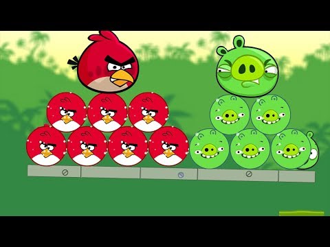 Angry Birds Kick Piggies - FULL LEVELS RED HELP STELLA KICK BAD PIGS!