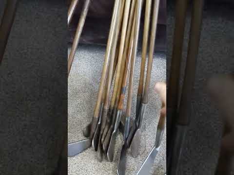 Some old golf clubs from the Gutty ball era dating before 1903.