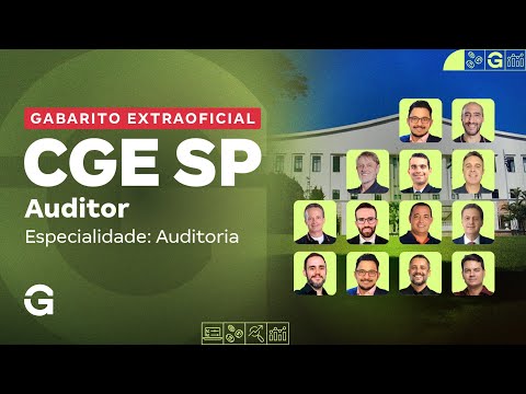 Concurso CGE SP | Gabarito Extraoficial para Auditor (Especialidade: Auditoria)