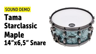 Video thumbnail for Tama | Starclassic Maple | 14" x 6,5" Snare | Sound Demo (no talking) by Drums Bonedo
