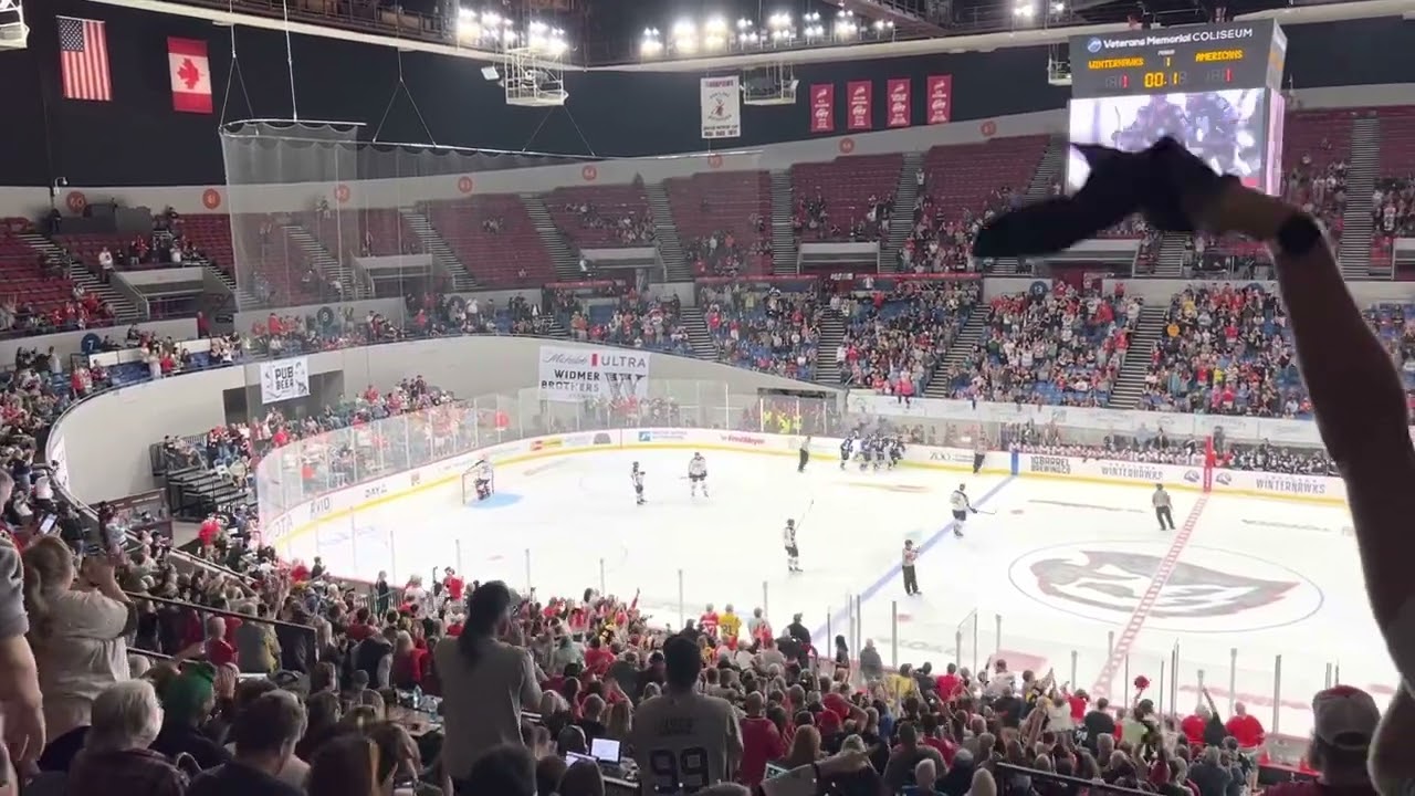 Goal!!! Winterhawks Win.  4-2 over Tri-City.  Let’s Go Hawks